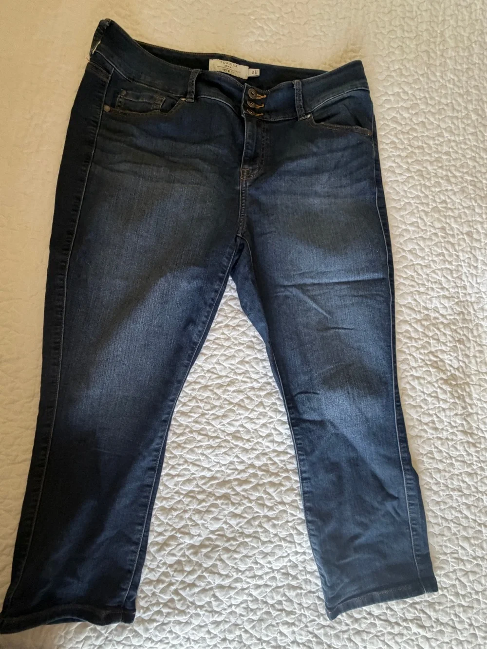 torrid Dark Blue Jeggings Crop LIKE NEW 16